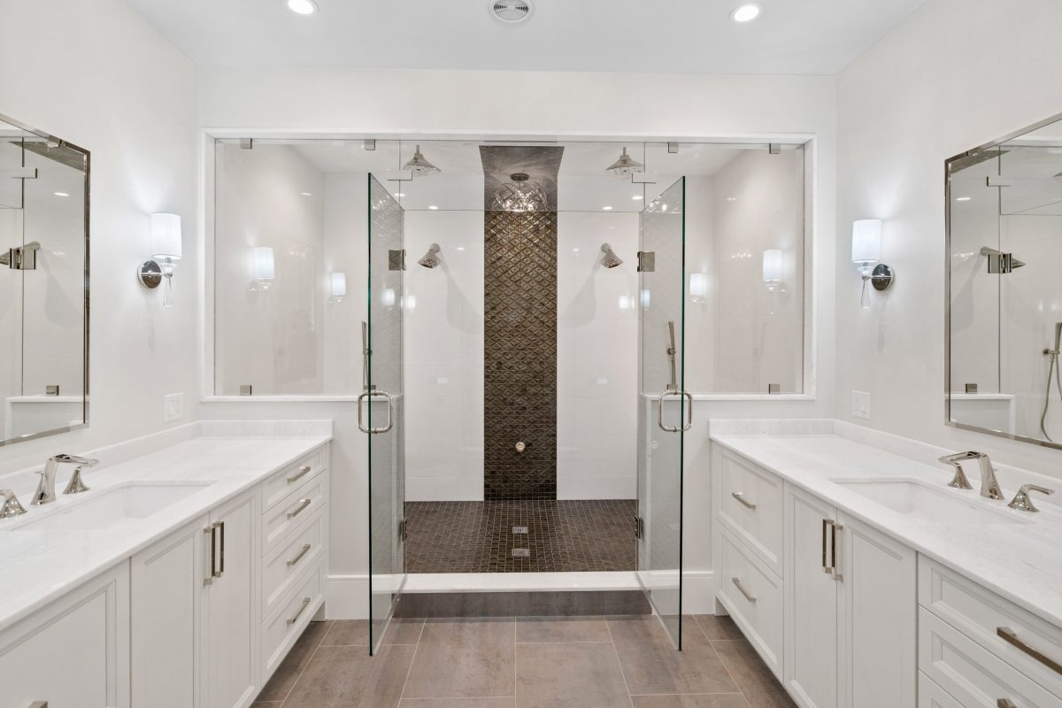 Real Estate Photo of a Luxury Bathroom in Newton, MA