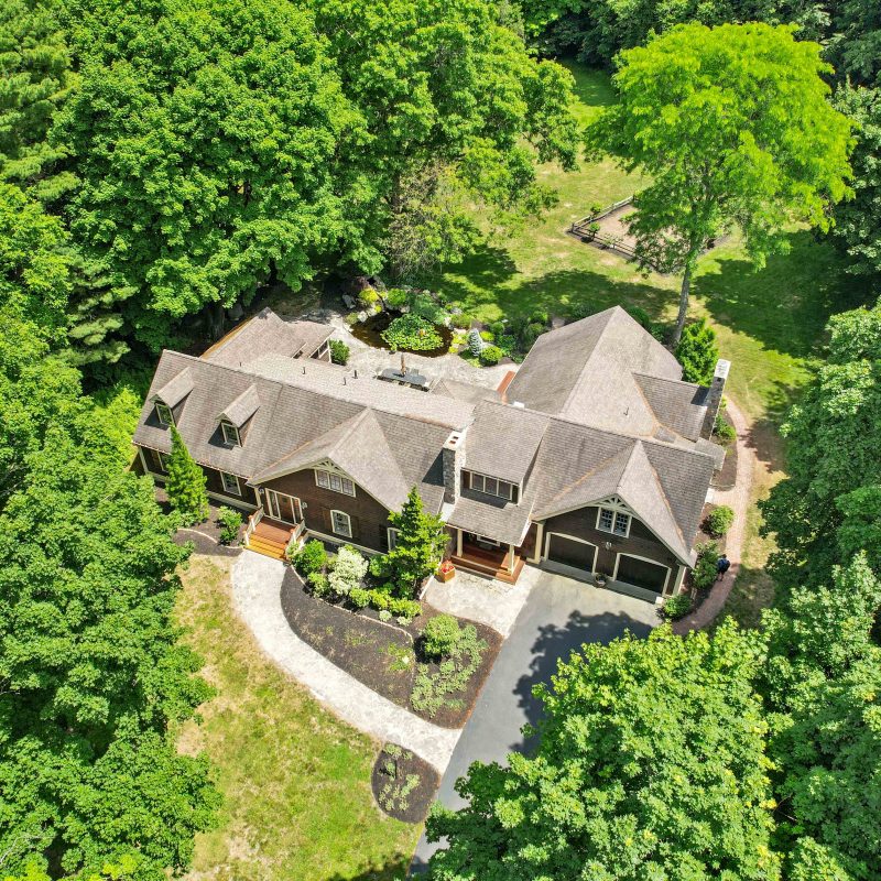 Example of Aerial Real Estate Photography birds eye view