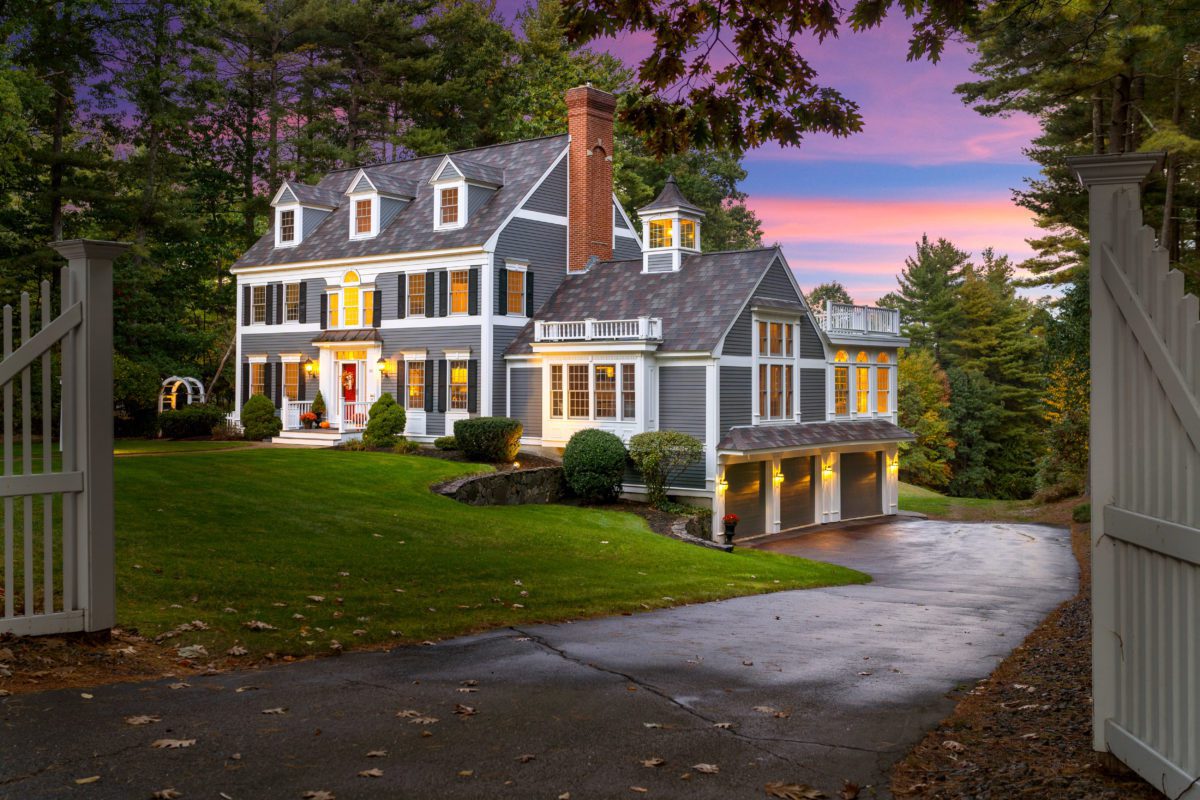 Twilight real estate photography example in haverhill, MA